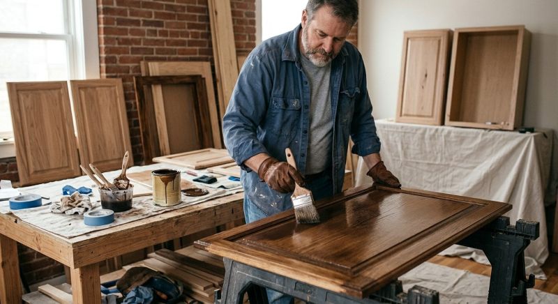 Wood Cabinet Staining in Indianapolis, IN