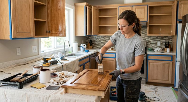 Cabinet Staining Service in Carmel, IN